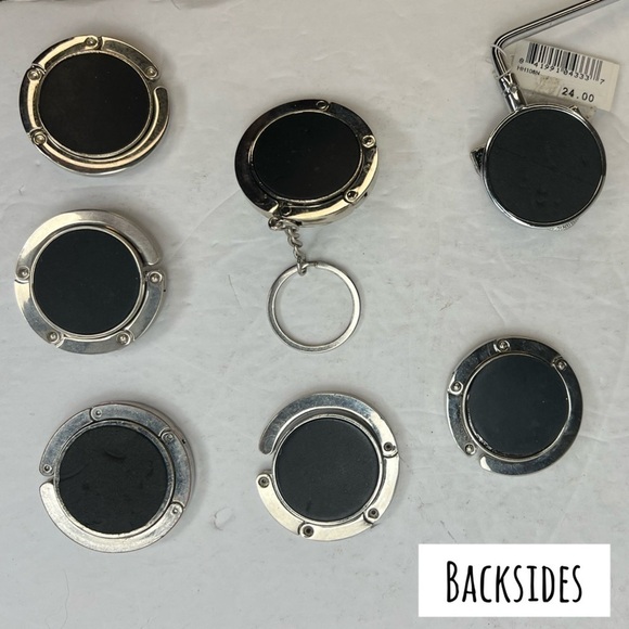 Purse Handbag Magnetic Table Side Portable Hook Crystal Flower Extension Bag - Picture 11 of 13